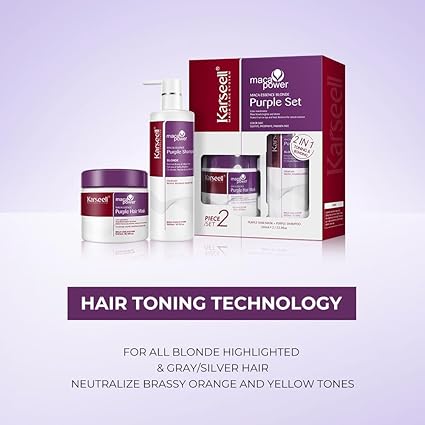 DOKAN KARSEELL Purple Mask and Shampoo for Blonde SET Karseell