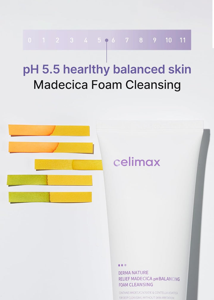 CELIMAX Derma Nature Relief Madecica pH Balancing Foam Cleansing Celimax