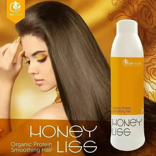 Abpnatural Cosmetics Honey Liss Organic Hair Straightening Protein 1000 ML - DOKAN