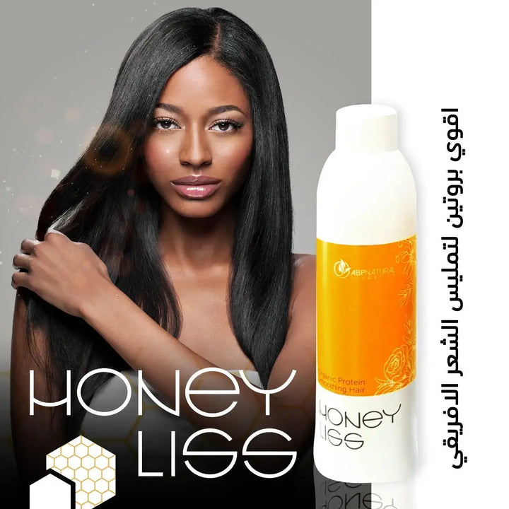 Abpnatural Cosmetics Honey Liss Organic Hair Straightening Protein 1000 ML - DOKAN