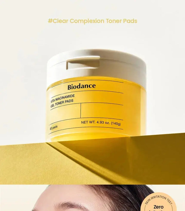BIODANCE Vita Niacinamide Gel Toner Pads ( 60 pads ) Medicube JOLIE'S