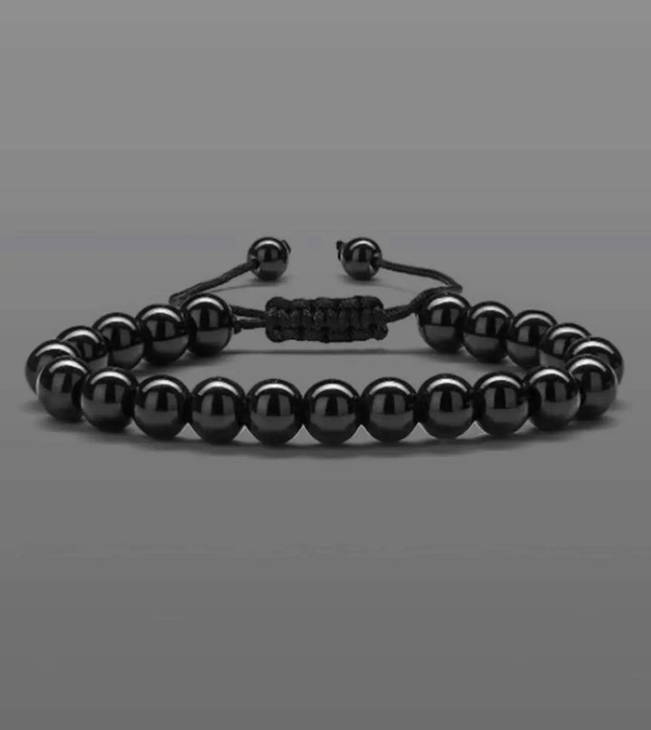 Black Onyx Natural Stone Handmade Bracelet - DOKAN