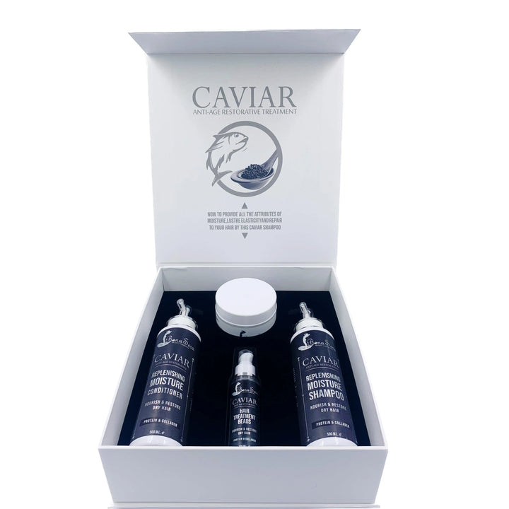 Bona Sera Caviar Anti Age Restorative Treatment Professional Hair care Kit protein & collagen for dry hair - DOKAN