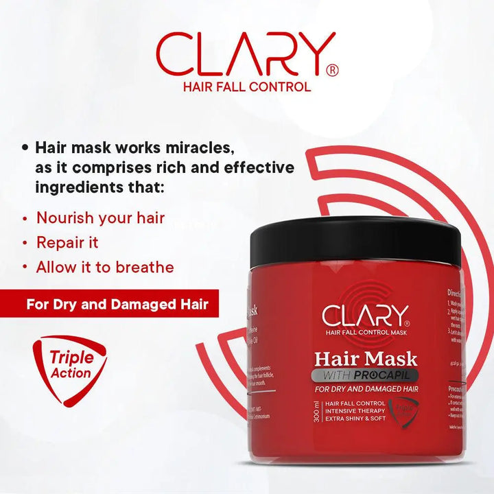 DOKAN CLARY Hair Fall Control Hair Mask with Procapil 300 ml CLARY