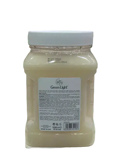 GREEN LIGHT Hair Treatment Mask GARLIC Hair straightening for breakage & weak hair 2000 ML - DOKAN