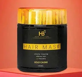 HB HAIR SOLUTION Gold Caviar & Argan Oil Hair Care Kit 5 pcs - DOKAN