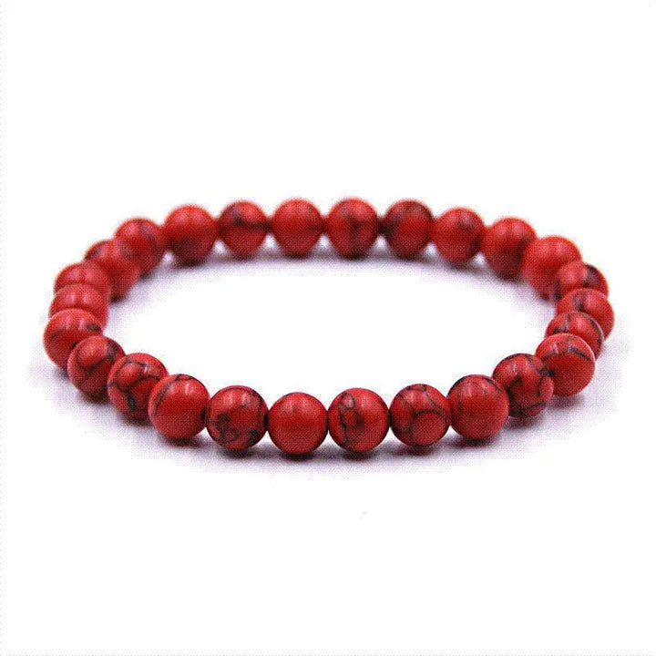 How lite Red Natural Stone Handmade Bracelet - DOKAN