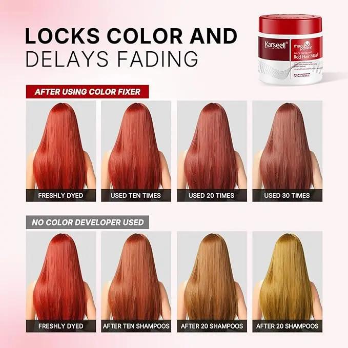 KARSEELL Color Depositing Red Hair Mask 500 gm KARSEE JOLIE'S