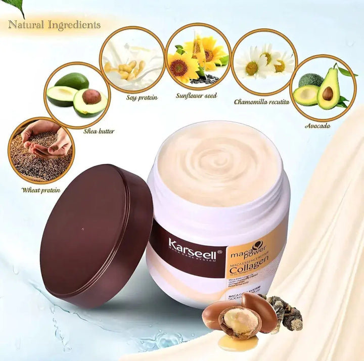 DOKAN Karseell Collagen Hair Treatment Collagen Hair Mask Essence for Dry Damaged Hair 500 ml KARSEELL