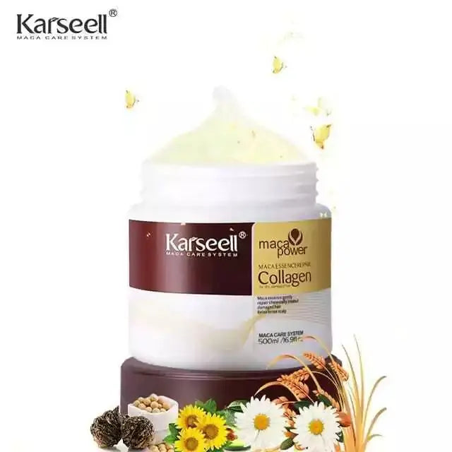 DOKAN Karseell Collagen Hair Treatment Collagen Hair Mask Essence for Dry Damaged Hair 500 ml KARSEELL