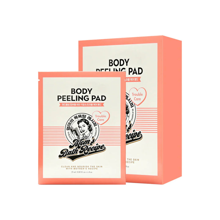 Body peeling pads set of 8 for moms' bath recipe, with 30ml/25ml in each pad.