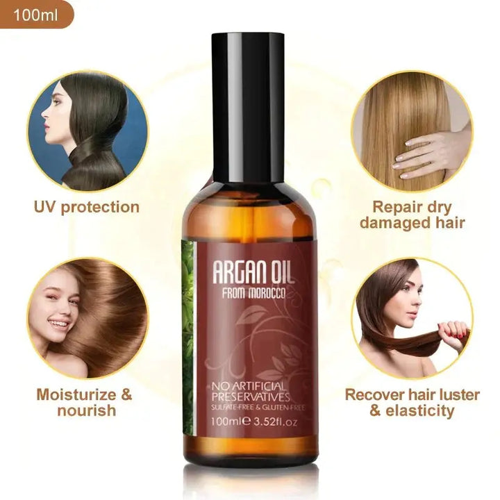 NUSPA Argan Oil Hair Oil Serum Hair Treatment - DOKAN