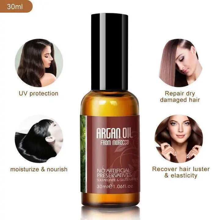 NUSPA Argan Oil Hair Oil Serum Hair Treatment - DOKAN