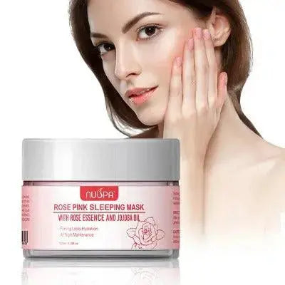 Nuspa Rose Pink Sleeping Mask Cream 120 ML - DOKAN