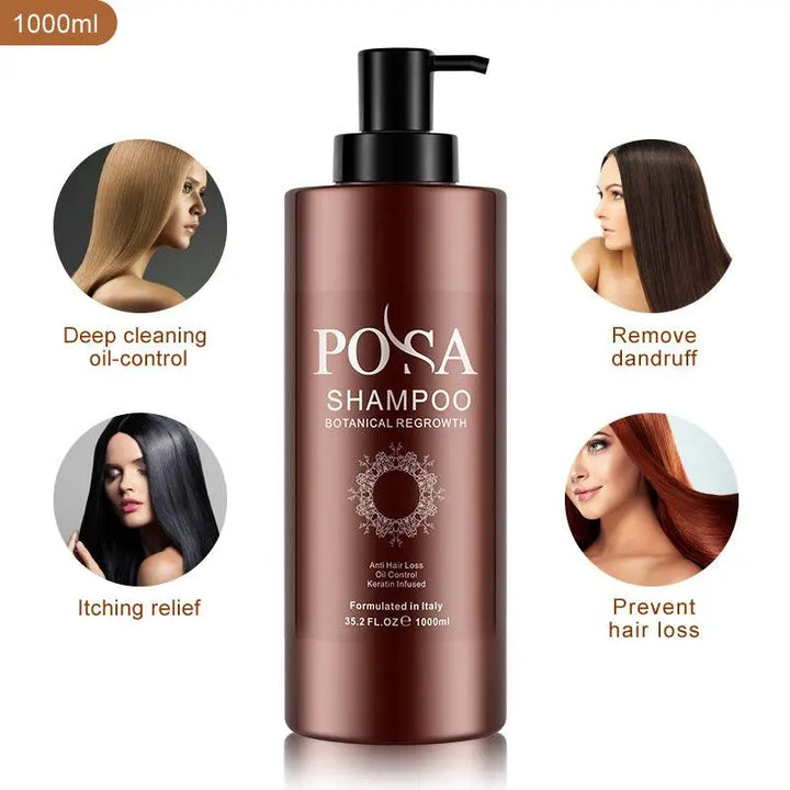 POSA Botanical Hair Regrowth Shampoo 1000 ML - DOKAN