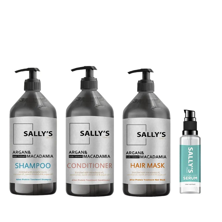 DOKAN Sally's Choice Bio Protein Natural Hair Therapy Anti Frizz 6 Pcs Set SALLY'S CHOICE