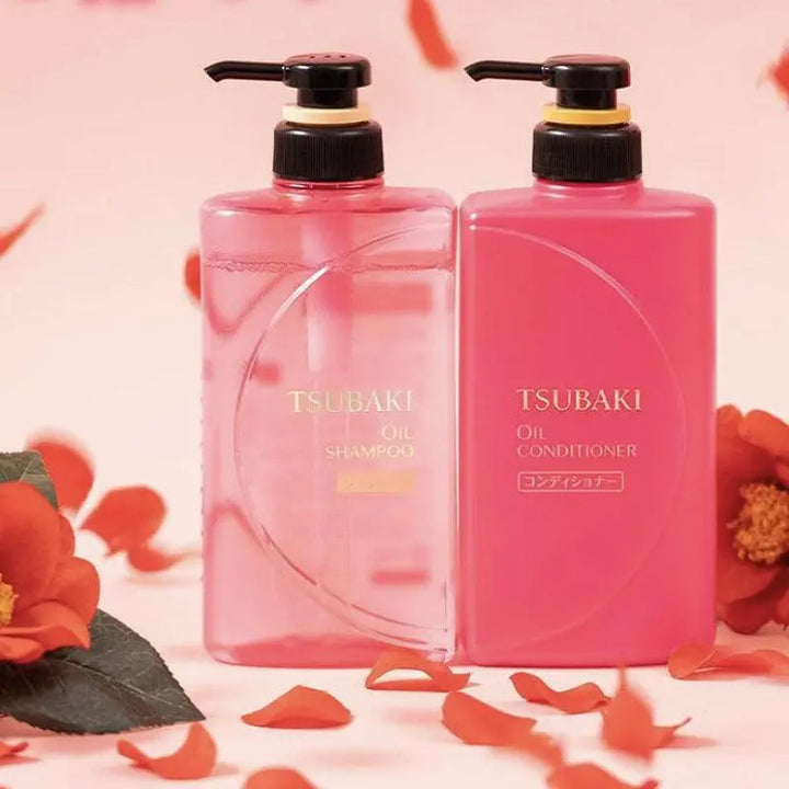 DOKAN Shiseido Tsubaki Oil Shampoo And Conditioner Pump Pair 490 ML Shiseido Tsubaki