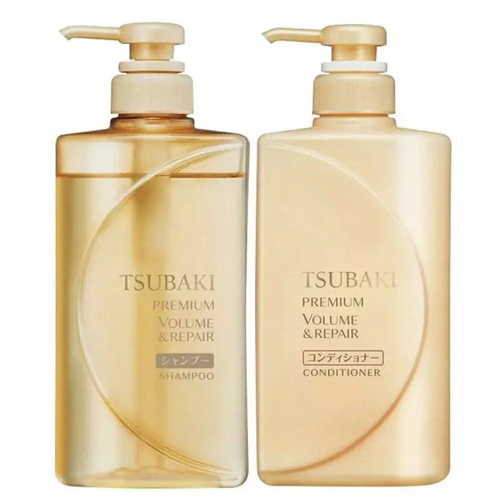 DOKAN Shiseido Tsubaki Volume & Repair Shampoo & Conditioner Set 490 ML Shiseido Tsubaki