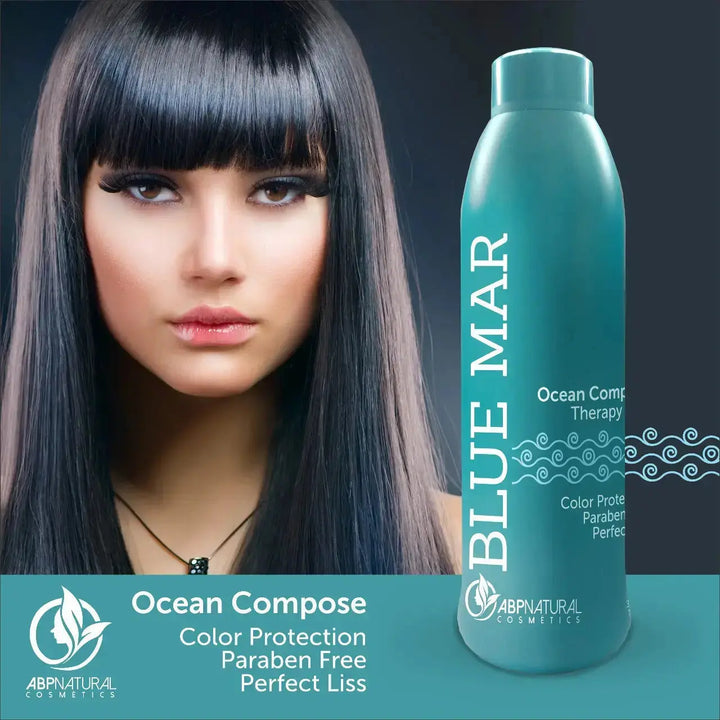 Abpnatural Cosmetics Blue Mar Ocean Compose Therapy Protein For Colored Hair Protection 1000ML - DOKAN