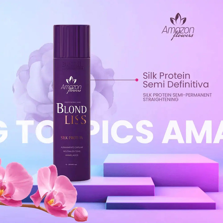 Amazon Flowers Blond Liss Organic Hair Straightener 1000 ML - DOKAN