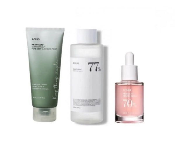 DOKAN ANUA Heartleaf Series 2 Cleanser + Toner + Serum Anua