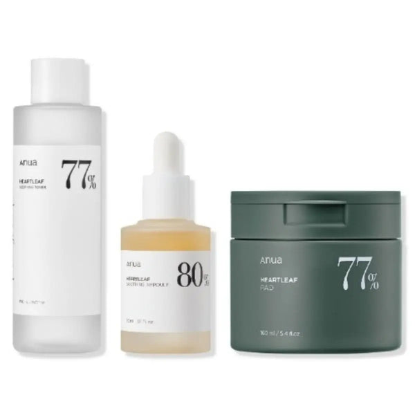 DOKAN ANUA Heartleaf Series 3 (Toner+Soothing Ampoule+Clear Pad) Anua