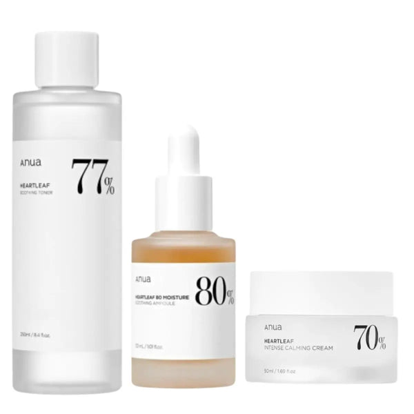 DOKAN ANUA Heartleaf Toner, Serum and Cream Set Anua