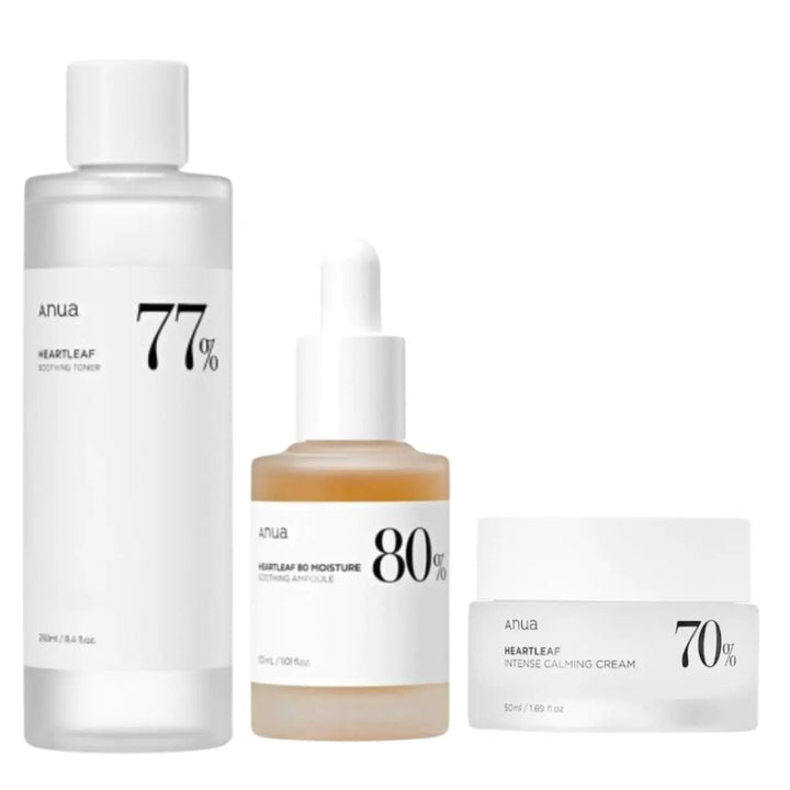 DOKAN ANUA Heartleaf Toner, Serum and Cream Set Anua
