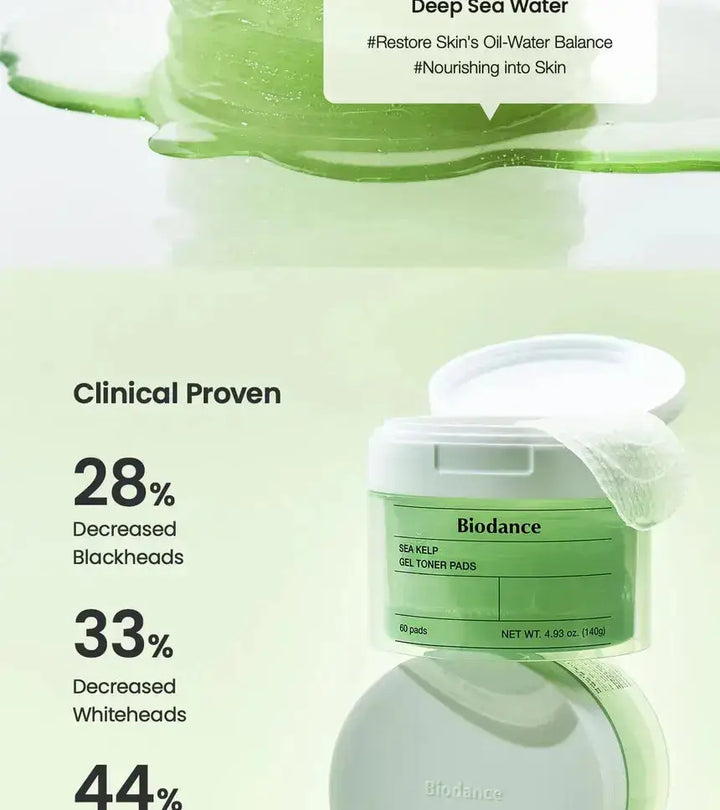 BIODANCE Sea Kelp Gel Toner Pads ( 60 pads ) Medicube JOLIE'S
