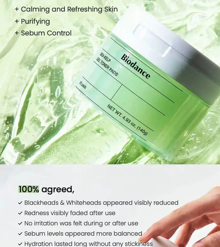 BIODANCE Sea Kelp Gel Toner Pads ( 60 pads ) Medicube JOLIE'S