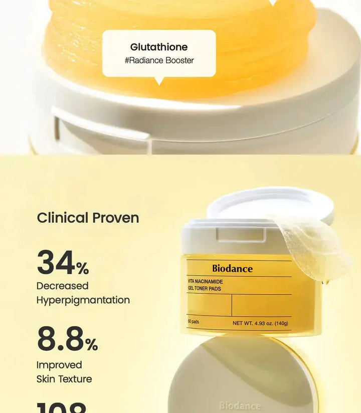 BIODANCE Vita Niacinamide Gel Toner Pads ( 60 pads ) Medicube JOLIE'S