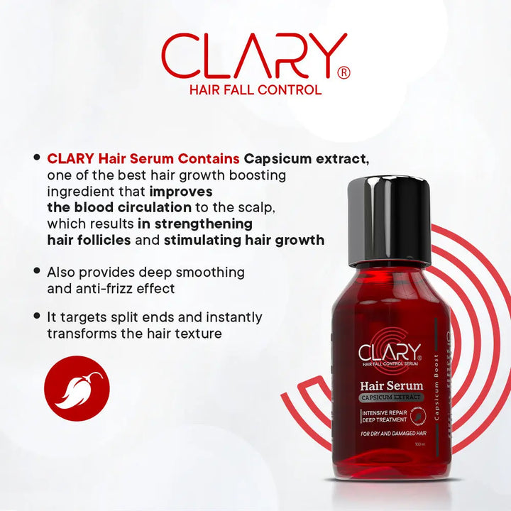 DOKAN CLARY Hair Fall Control Serum with Capsicum Extract 100 ml CLARY