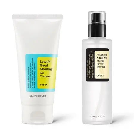 DOKAN COSRX Low PH Good Morning Gel Cleanser with Advanced Snail 96 Mucin Power Essence set COSRX