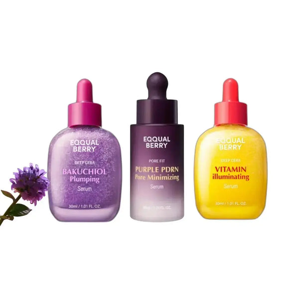 EQQUALBERRY Power Trio – Plump, Minimize & Glow Serum Set EQQUALBERRY JOLIE'S