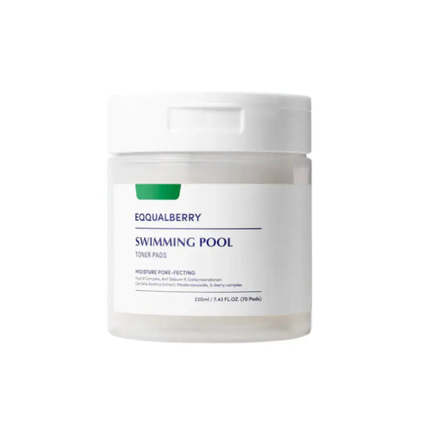 EQQUALBERRY Vegan Swimming Pool Toner Pads 70 pads 220 ml EQQUALBERRY JOLIE'S
