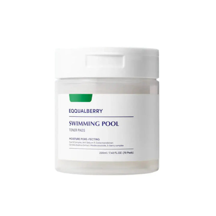 EQQUALBERRY Vegan Swimming Pool Toner Pads 70 pads 220 ml EQQUALBERRY JOLIE'S