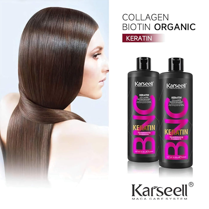 DOKAN KARSEELL Brazilian Keratin Treatment Complex Blowout Collagen BIotin Organic Hair Straightening Conditioner 500 ml KARSEELL