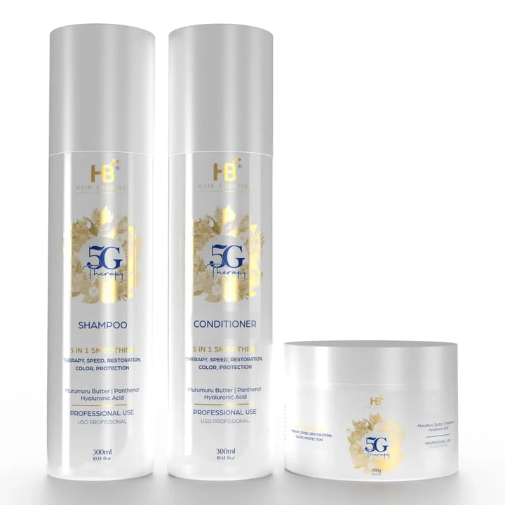 DOKAN HB HAIR SOLUTION 5G Therapy Anti Frizz Protein 5 in 1 Smoothing System HB