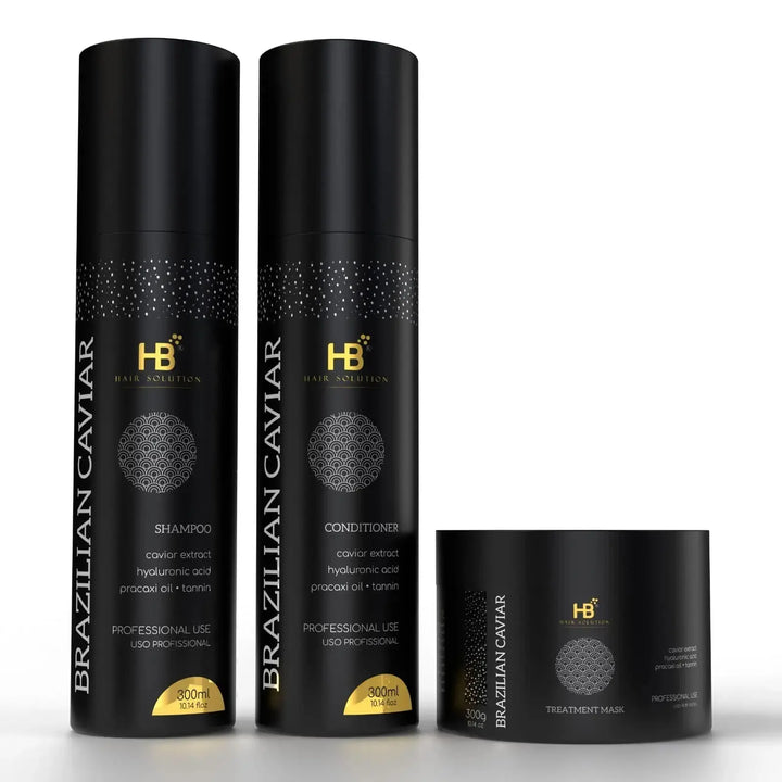 DOKAN HB HAIR SOLUTION Brazilian Caviar Anti Frizz Protein System HB