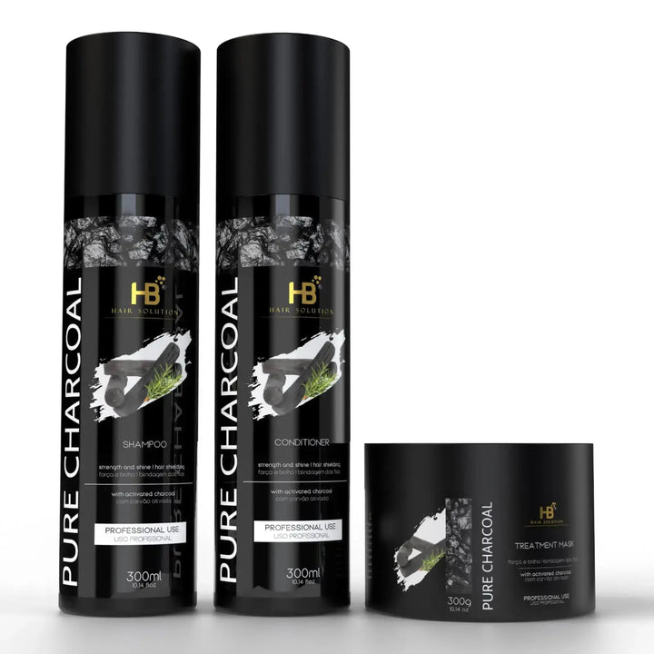DOKAN HB HAIR SOLUTION Pure Charcoal Anti Frizz Protein System HB