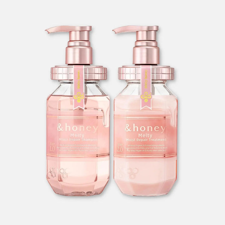 DOKAN & Honey Melty Moist Shampoo, Treatment & Hair Oil Set & Honey