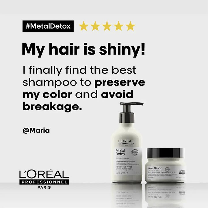 DOKAN L’Oreal  Professionnel Metal Detox Sulfate Free Shampoo with Glicoamine & Ionene for Hair Breakage 500 ml L'OREAL PROFESSIONNEL