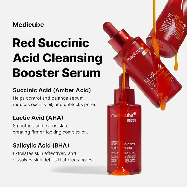 MEDICUBE Red Acne Succinic Acid Peel Serum 40 gm Medicube JOLIE'S