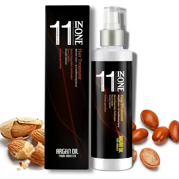 NUSPA 11 in 1 Moroccan Argan oil Moisture Leave In Conditioner Spray 250 ML - DOKAN