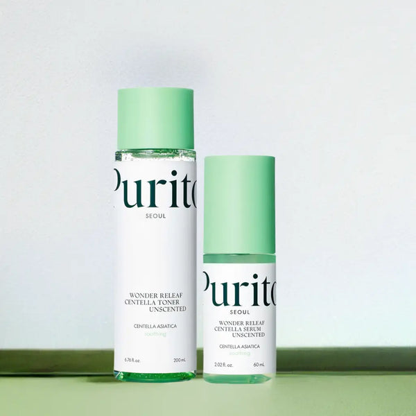 DOKAN PURITO Wonder Releaf Centella Unscented Toner & Serum Purito