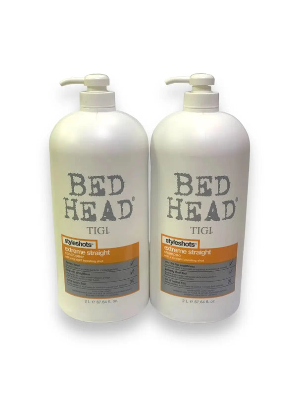 DOKAN TIGI BED HEAD Styleshots Extreme Straight Shampoo & Conditioner Set 2000 ML TIGI